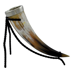 Drinking horn 3dl with mouth ring