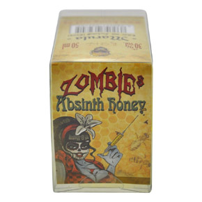 Zombies Absinth Honey in dekorativer Totenkopf-Flasche 50ml - Blueberry