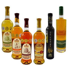 Genuss-Paket mit 6 Flaschen Met aus der Slowakei